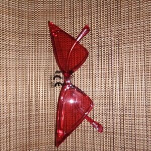 Bold Red Triangle Sunglasses